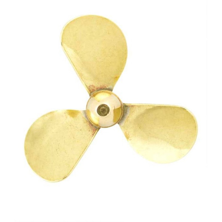 Elice navomodel din alama, 3 pale, diametru 50 mm, filet M4, rotatie dreapta