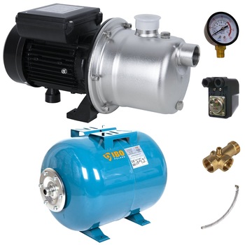 Kit Hidrofor 24L cu pompa IBO Dambat BJ40/55, 550W, 55 l/min, H refulare 40m Kit Hidrofor 24L cu pompa IBO Dambat BJ40/55, 550W, 55 l/min, H refulare 40m