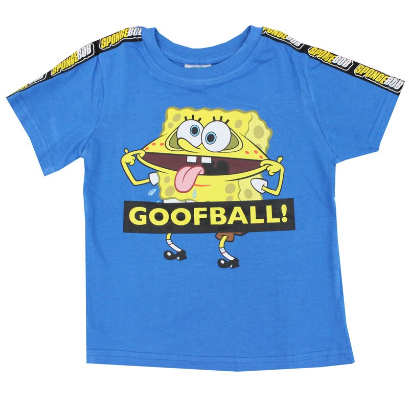 Tricou baieti, 95% bumbac, SPONGEBOB, albastru