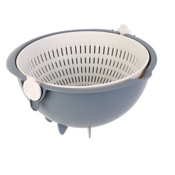 Strecuratoare sau bol pentru salata sau spalat fructe, CMP, rotund 2 in 1, 11.8x22.5x22 cm, Gri Strecuratoare sau bol pentru salata sau spalat fructe, CMP, rotund 2 in 1, 11.8x22.5x22 cm, Gri