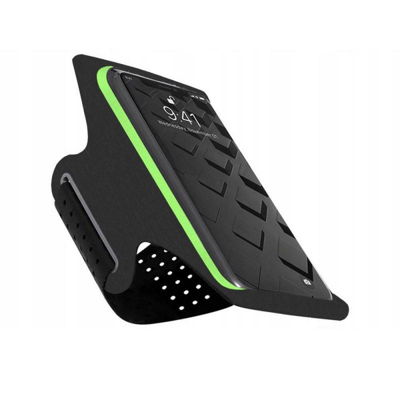 Husa arm band universala antebrat Tech-Protect G10 Black/Lime