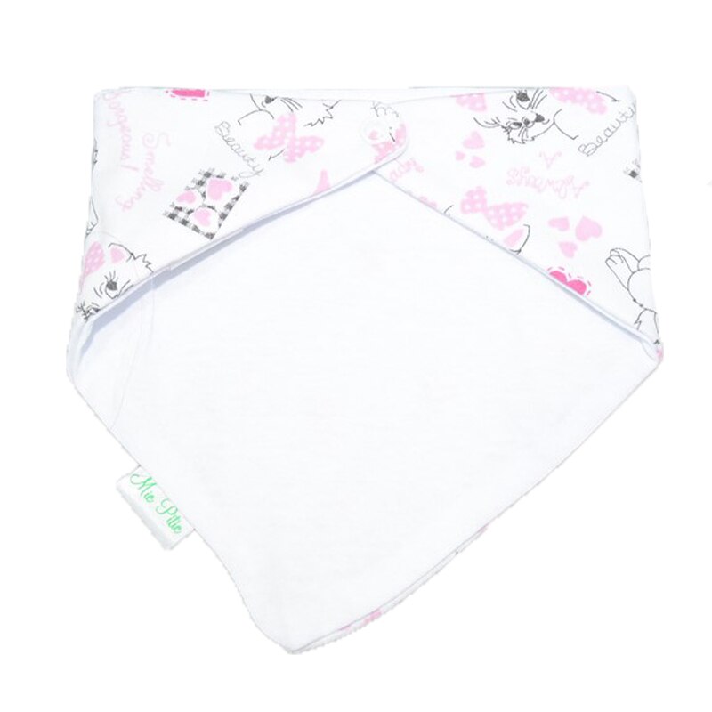 Baveta pentru fete Mic Pitic BV16, Multicolor 0 luni+