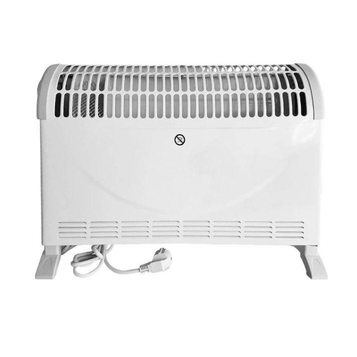 Convector Descon DA-K2000T, 2000 W, Turbo, 3 trepte de putere, Termostat mecanic, Alb