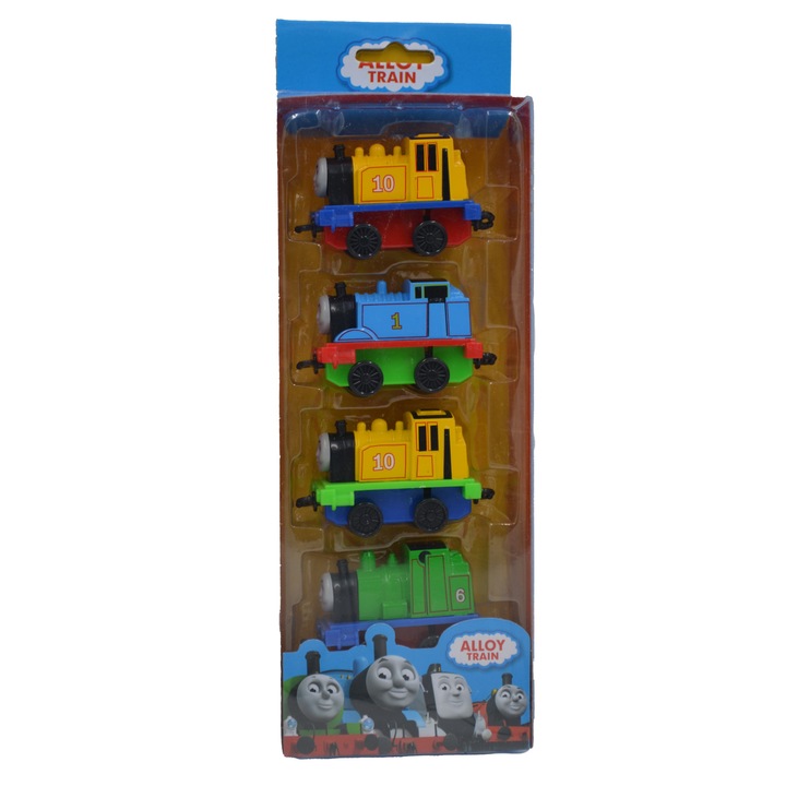 Комплект от 4 модела на влакове Thomas and Friends, 1:64, Многоцветен, + 3 години