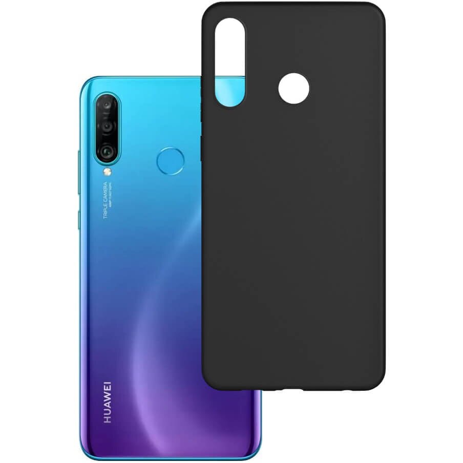 Husa de protectie 3MK Matt Case pentru Huawei P30 Lite, 1.2mm, Negru