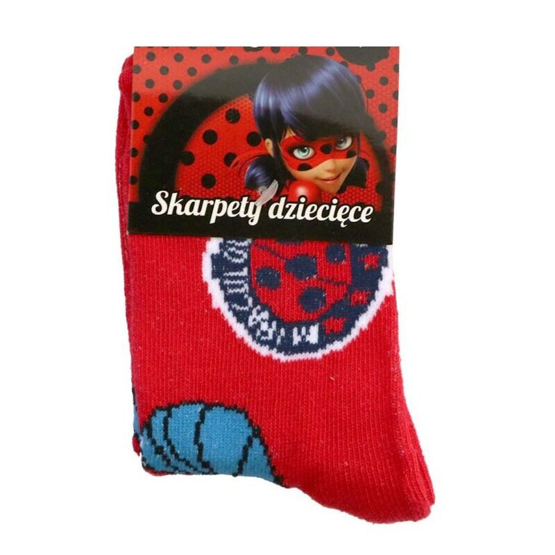 Sosete, Lady Bug, 75%bumbac, rosii 31-34