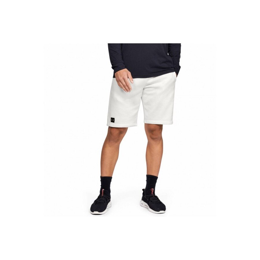 Pantaloni Under Armour, Rival Fleece, Bumbac, Alb, M