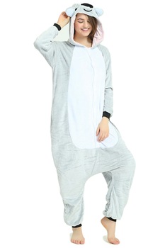 Pijama intreaga Kigurumi, Model Koala , Marime XL , culoare Gri Pijama intreaga Kigurumi, Model Koala , Marime XL , culoare Gri