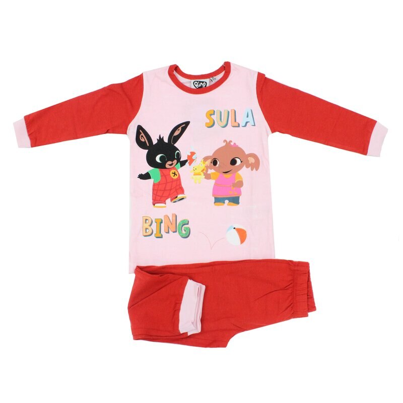 Pijama maneca lunga, bumbac, Bing, rosie