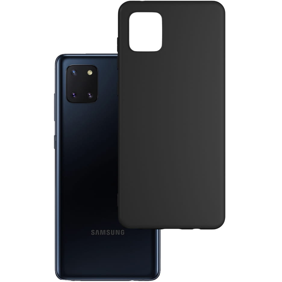 Husa de protectie 3MK Matt Case pentru Samsung Galaxy Note 10 Lite, 1.2mm, Negru