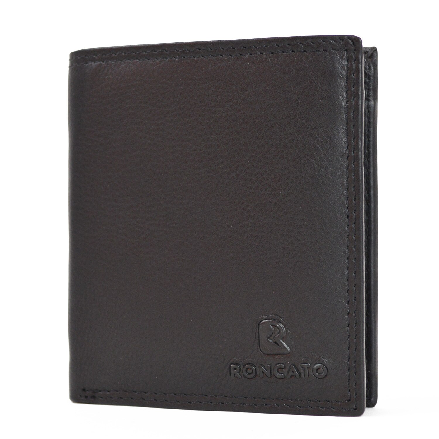 Portofel pentru barbati Roncato PT686, piele naturala, negru