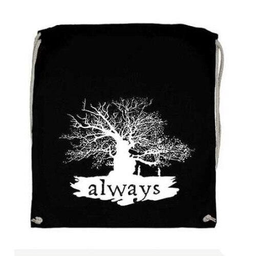 Geanta sala neagra cu snur gri -Harry Potter Always 002