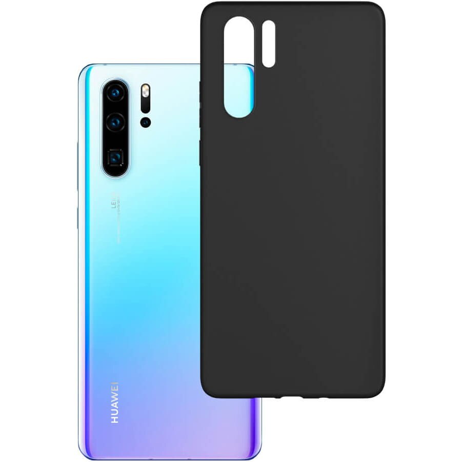 Husa de protectie 3MK Matt Case pentru Huawei P30 Pro, 1.2mm, Negru