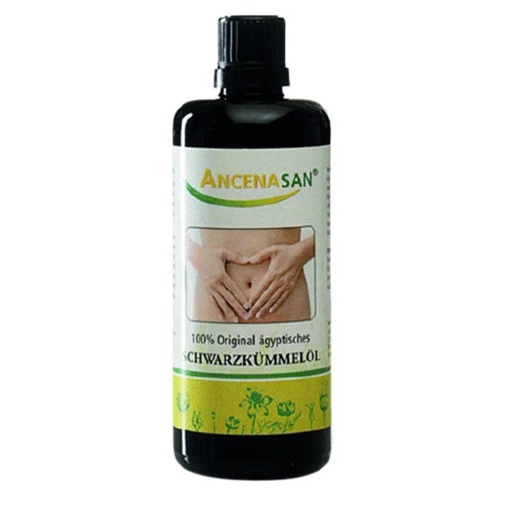 Ulei organic de chimen negru, ANCENASAN, presat la rece, 100 ml