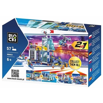 Joc constructii, Statie politie, 347 piese, 7toys Joc constructii, Statie politie, 347 piese, 7toys