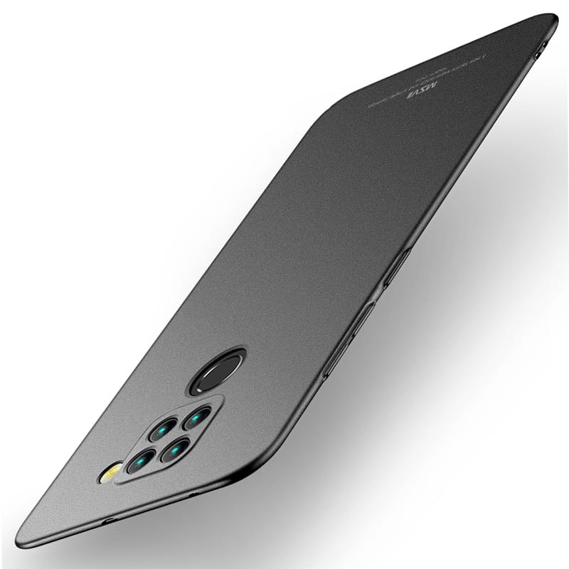Husa de protectie MSVII pentru Xiaomi Redmi Note 9, Policarbonat, Negru