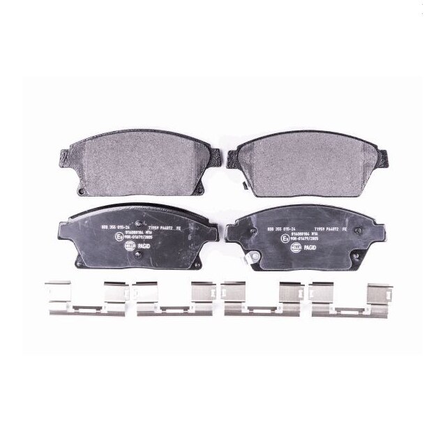 Set placute de frana, 4, Hella, Cadilac, Chevrolet, Opel, Vauxhall
