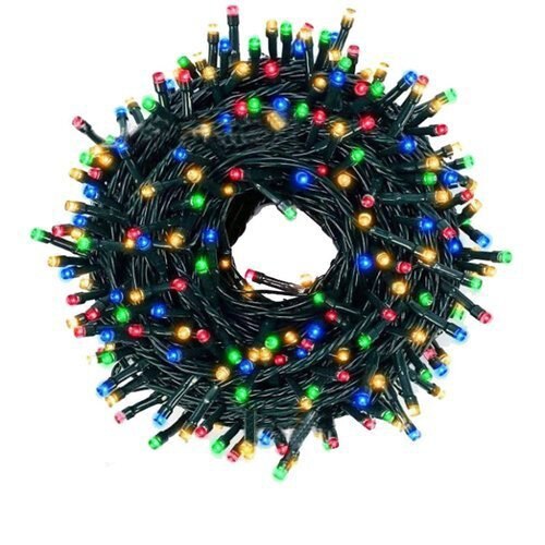 Instalatie de Craciun, Zola®, 200 becuri, 8 moduri de functionare, multicolore, 23 m, interior/exterior, 31V, impermeabilitate IP44