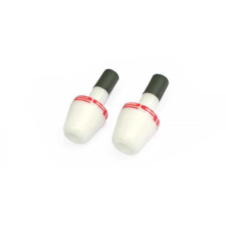 Capete de ghidon RAICING WHITE 13/17 mm