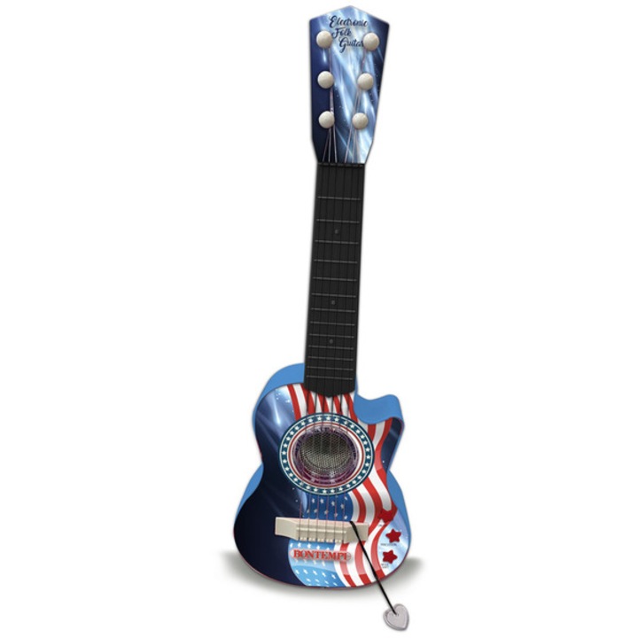 Bontempi: elektromos gitár fény effektekkel- amerikai zászló mintás