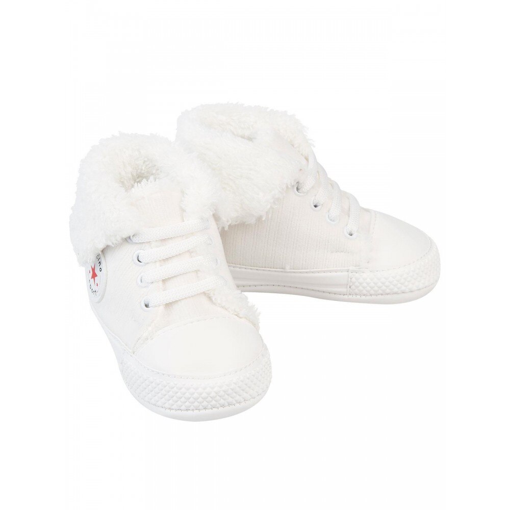 Ghete imblanite, Bubu-Still, cu siret,3-6 luni,18cm, albe