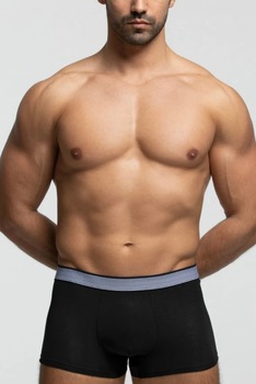 Boxeri din bumbac organic Pompea,Cotton Planet, Negru Boxeri din bumbac organic Pompea,Cotton Planet, Negru