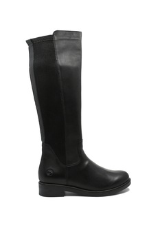 Cizme dama negre din piele naturala cu caramb adaptabil Cizme dama negre din piele naturala cu caramb adaptabil