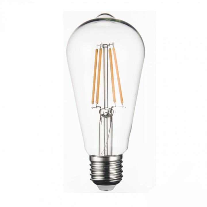 Led лампа Lightex, FILAMENT димируема, 8W, 220V, E27, ST64, 2700K