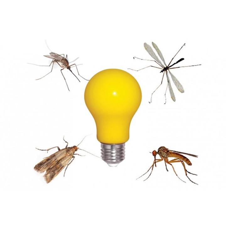 Led лампа за комари Lightex, Buzzz 6W, 220V E27, 2200K