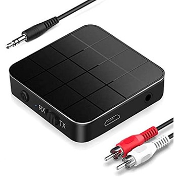 Adaptor Bluetooth 2 in 1, LittleDomi, Transmitator si Receptor TX/RX, HD, RCA, AUX jack 3.5 mm pentru Casti, TV, Masina, Sistem Audio, Home Cinema, Laptop, PC, Versiune Bluetooth 5.0, Negru Adaptor Bluetooth 2 in 1, LittleDomi, Transmitator si Receptor TX/RX, HD, RCA, AUX jack 3.5 mm pentru Casti, TV, Masina, Sistem Audio, Home Cinema, Laptop, PC, Versiune Bluetooth 5.0, Negru