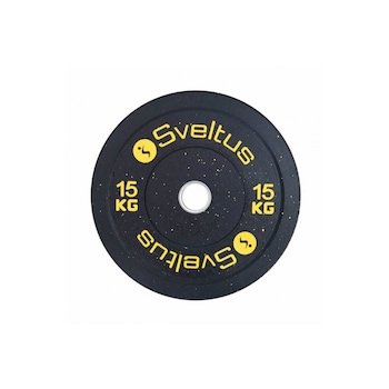 Disc bara greutati, Sveltus Olympic, Cauciuc/Fier, Size: OSFA, 15 kg, Negru Disc bara greutati, Sveltus Olympic, Cauciuc/Fier, Size: OSFA, 15 kg, Negru