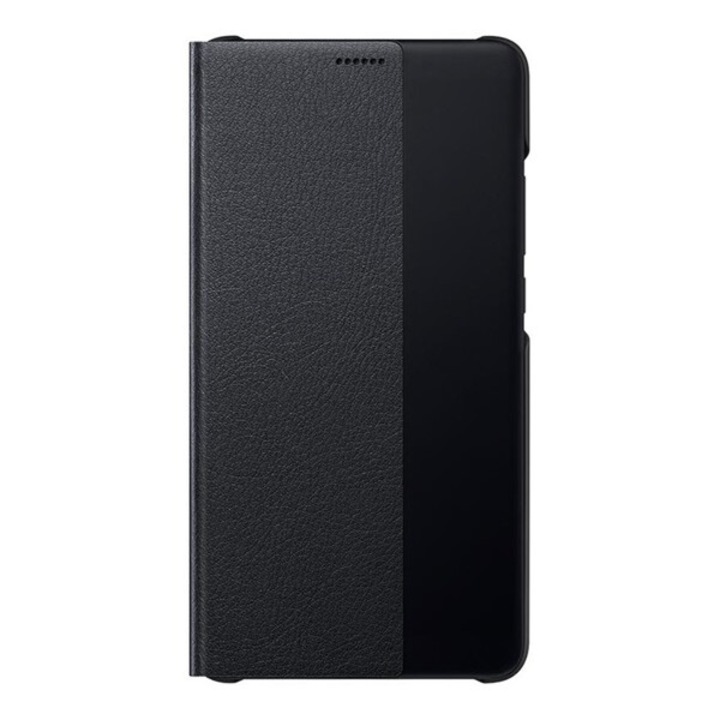 Huawei mobiltelefon tok álló, aktív flip, oldalra nyíló, smart view cover, fekete, kompatibilis: Huawei Mate 10