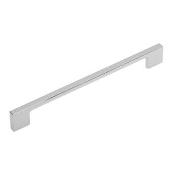 Maner pentru mobila Uzo, finisaj crom lucios, L224 mm Maner pentru mobila Uzo, finisaj crom lucios, L224 mm