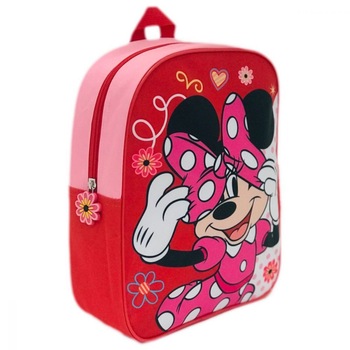 Ghiozdan pentru gradinita Minnie Mouse, rosu, 32 x 26 x 10 cm, pentru fete ATS Ghiozdan pentru gradinita Minnie Mouse, rosu, 32 x 26 x 10 cm, pentru fete ATS