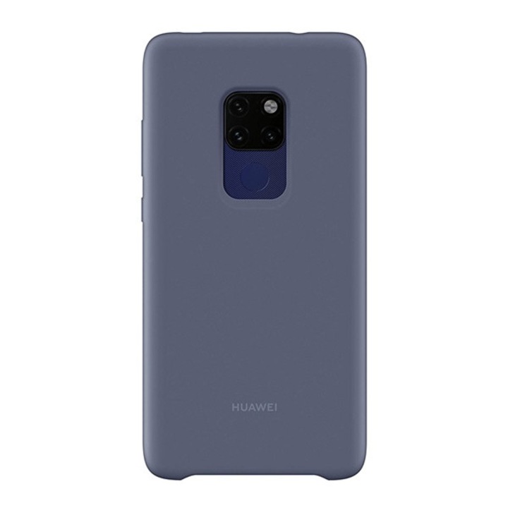 Huawei szilikon mobiltelefon tok, mágneses, gumírozott, világoskék, kompatibilis: Huawei Mate 20