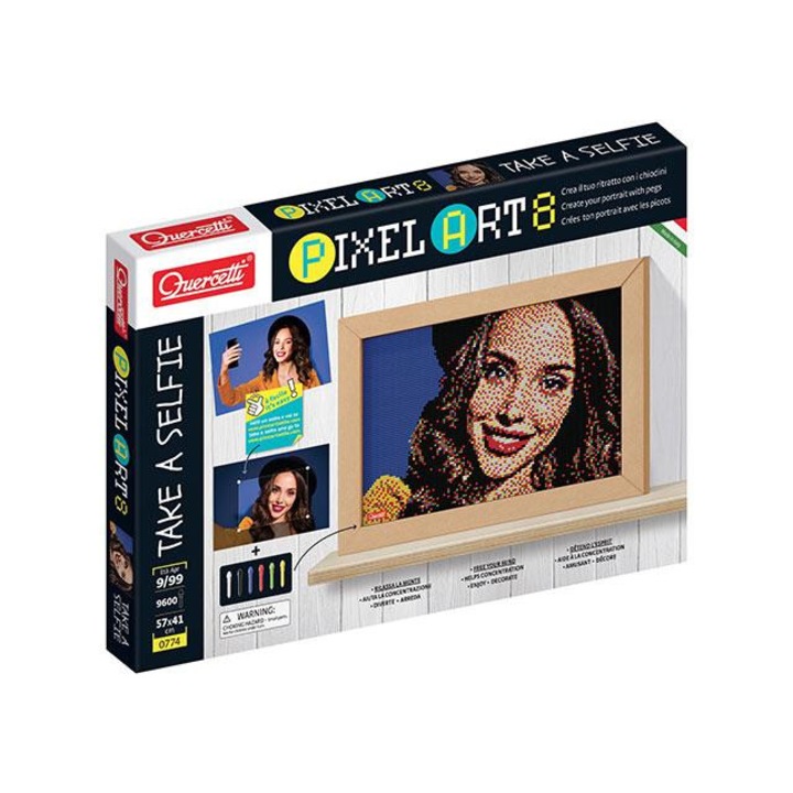 Quercetti: pixel art készíts selfie-t pötyi kreatív játék