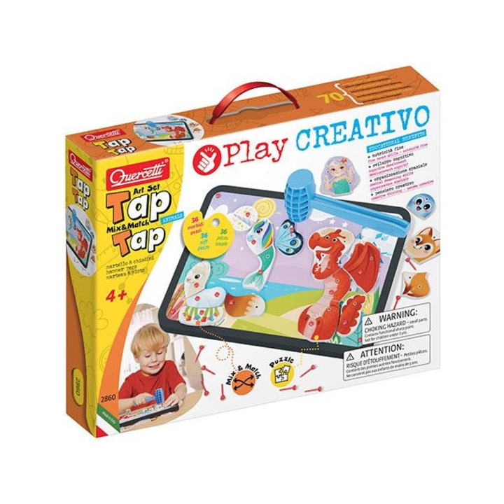 Quercetti: play creativo tap tap állatos kreatív játék
