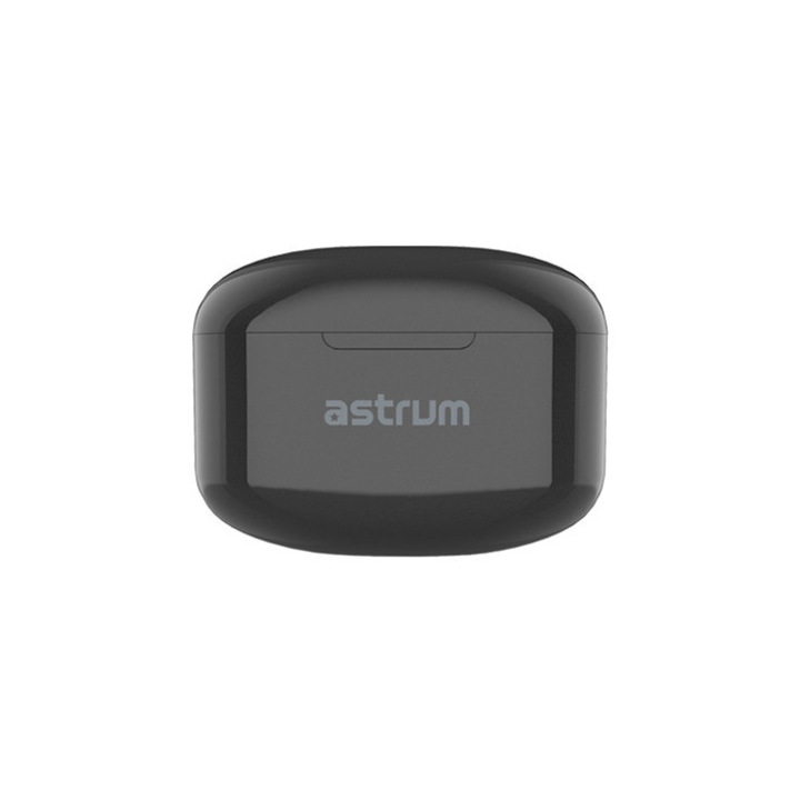 Astrum ET350 BT V5.1 sztereo TWS headset zajszűrős mikrofonnal, USB-C töltőtokkal, fekete