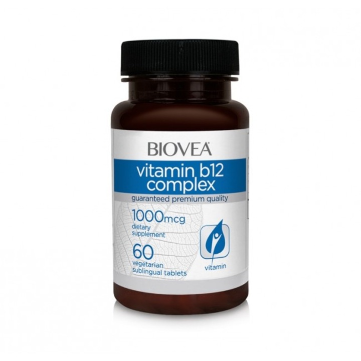 Supliment alimentar, Biovea, Vitamina B12, Complex, 1000 mcg