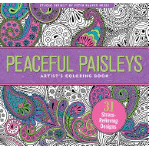 Peaceful Paisleys Adult Coloring Book (31 Stress-Relieving Designs), Joy Ting (Illustrator)