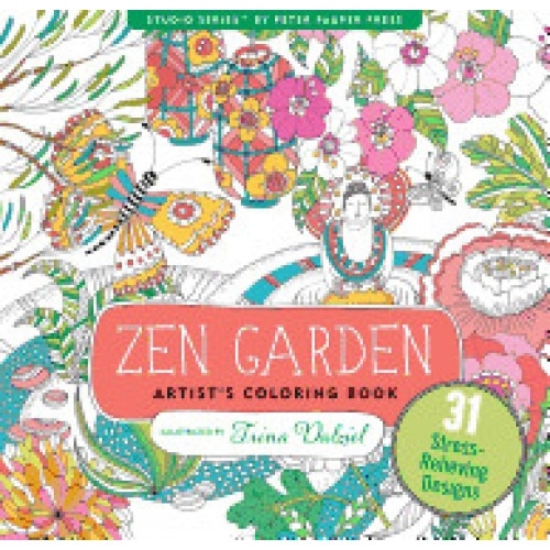 Zen Garden Adult Coloring Book (31 Stress-Relieving Designs), Trina Dalziel (Illustrator)