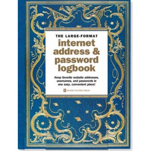 Celestial Large-Format Internet Address & Password Logbook, Peter Pauper Press (Producer)
