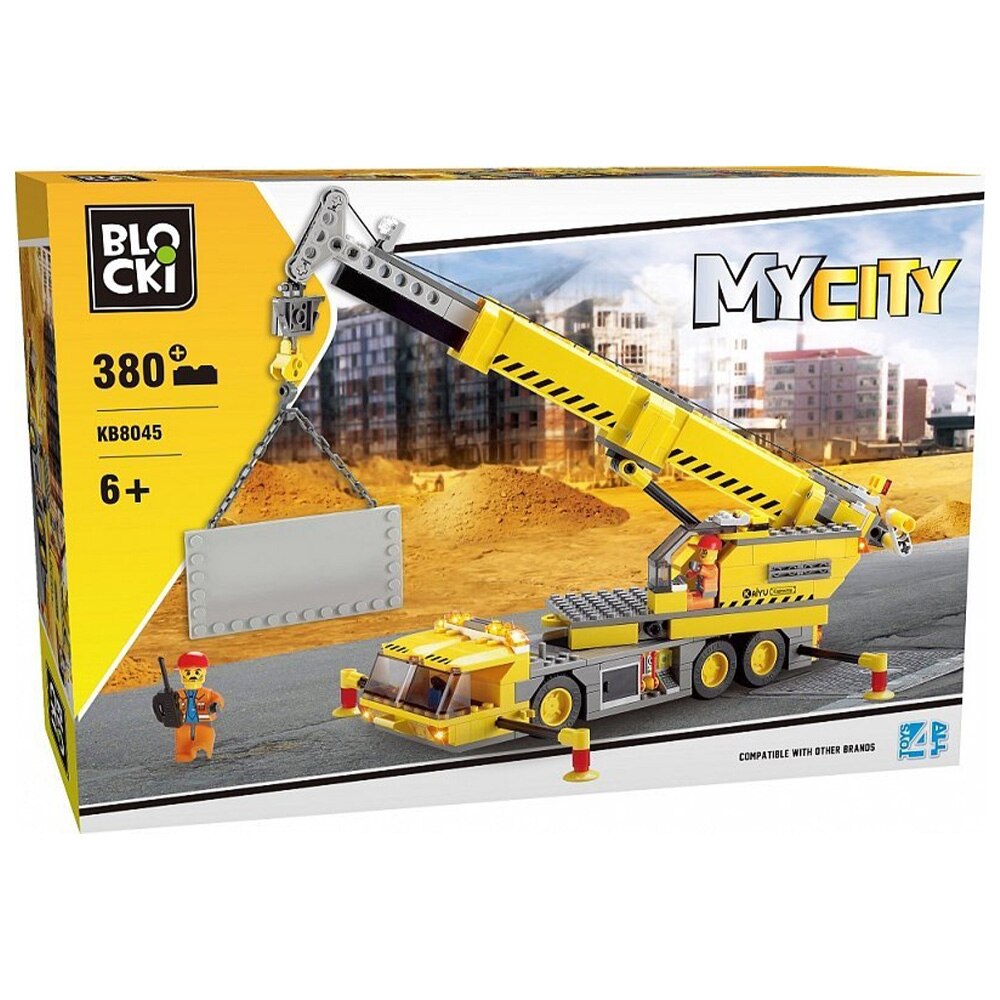 Set constructii, Macara, 380 piese, 7toys