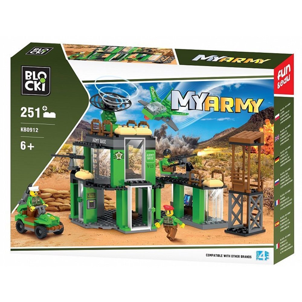Set constructii, Baza militara, 251 piese, 7toys