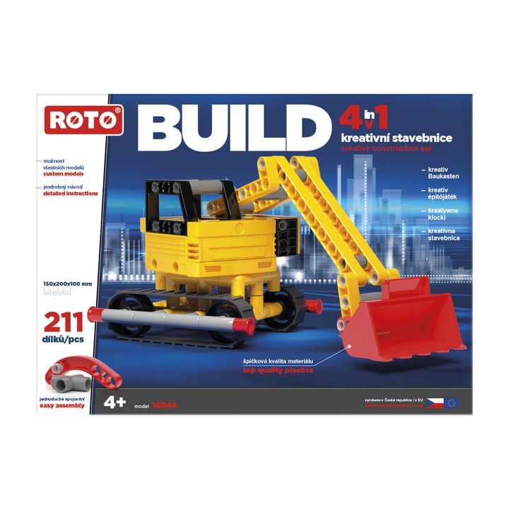 Set constructie 4 in 1 Roto Efko, 211 piese