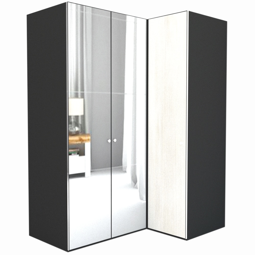 Dulap de Colt Genarom LEX Model B, Oglinda / Decor 8508, 170-117 x 240 x 66 cm
