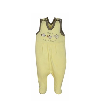 Salopeta fara maneci pentru bebelusi KOALA Rybka B01-010-74-cm, Galben 74 CM Salopeta fara maneci pentru bebelusi KOALA Rybka B01-010-74-cm, Galben 74 CM