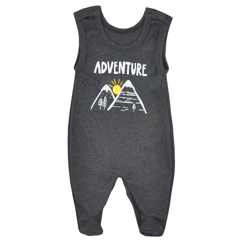 Salopeta fara maneci pentru bebelusi KOALA Mountains 08-812-56-cm, Gri 56 cm