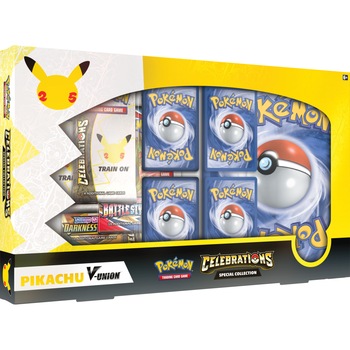 Joc de carti Pokemon Celebrations Special Collection Pikachu V Union, limba engleza, extensie Joc de carti Pokemon Celebrations Special Collection Pikachu V Union, limba engleza, extensie