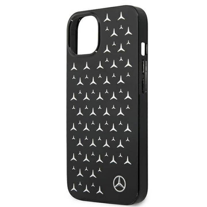 Tok iPhone 13 Minihez, Mercedes, MEHCP13SESPBK, Silver Stars Pattern Collection, fekete